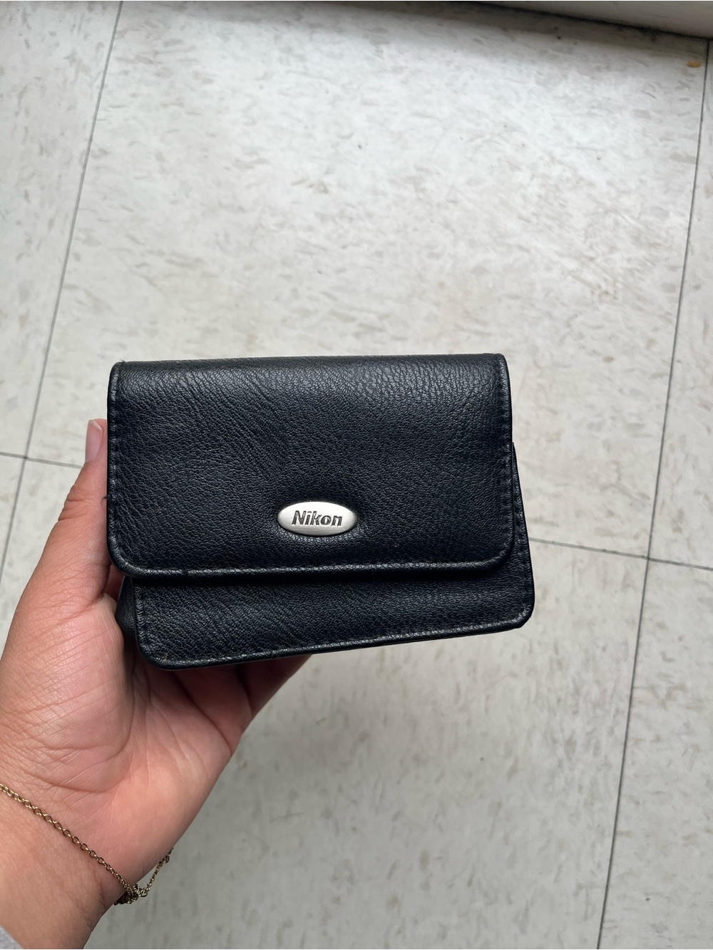 Nikon Black Faux Leather Compact Camera Case